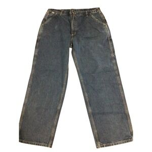 Carhartt Mens Size 40 x 32 Denim Carpenter Jeans Work Flame Resistant